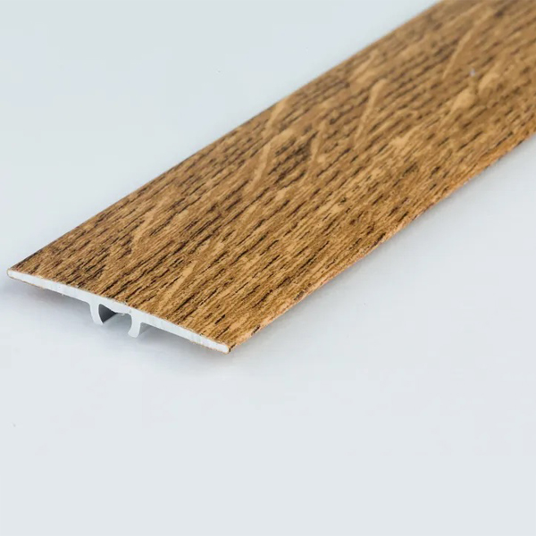 1.8m Long Flat Aluminium Wood Effect Door Edging Bar Trim Threshold Laminate