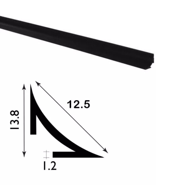 1 Meter Durable Moulding PVC Plastic Scotia Trim For Home & Commercial Use