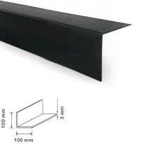 1 Metre Black Plastic PVC Corner 90 Degree Angle Trim