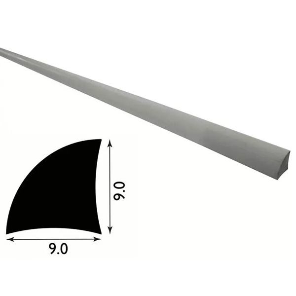  PVC Solid Plastic Quadrant Trim