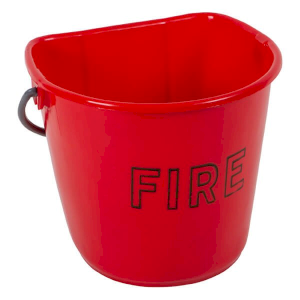 10 Litre High-Quality Red Fire Bucket, Fire Safety Essential
