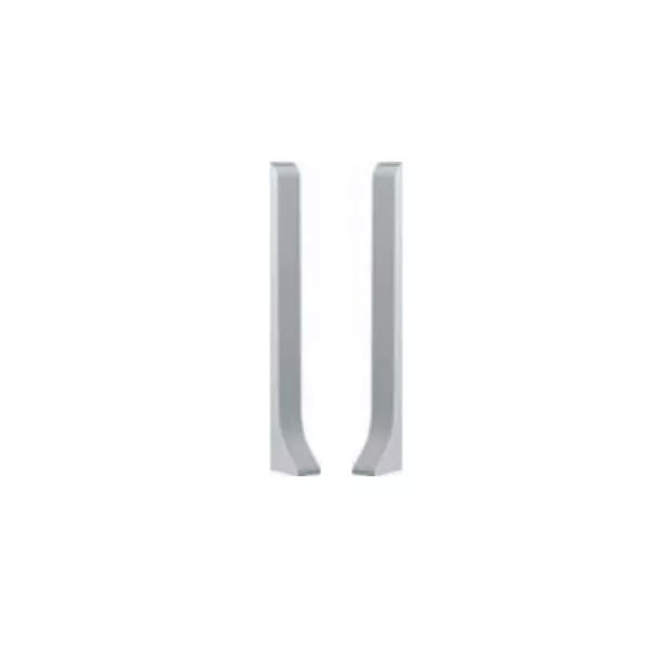  100mm High Aluminium Anodized Skirting Board + PVC Accessories 