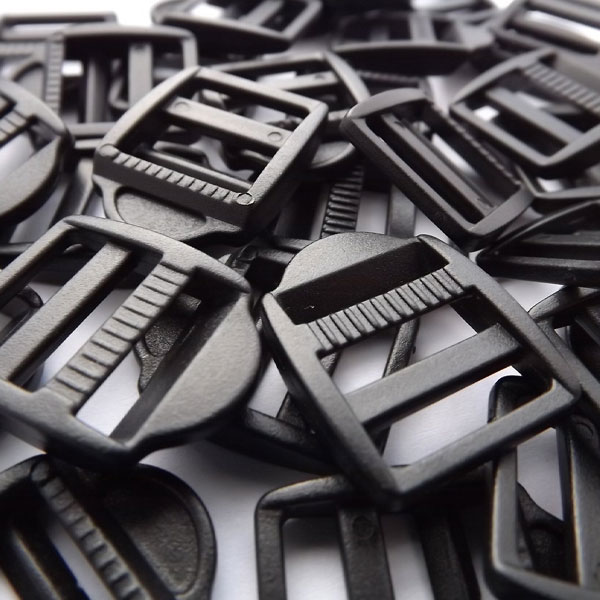 15mm corrosion-Resistant Plastic Ladderlock Black Buckles