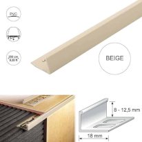 18mm PVC Straight Edge L Shaped Tile Trim