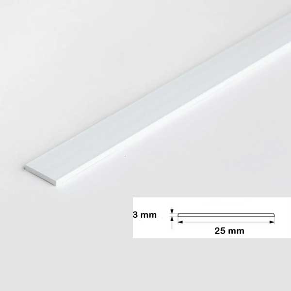 1m Durable PVC Flat Bar in Multiple Sizes