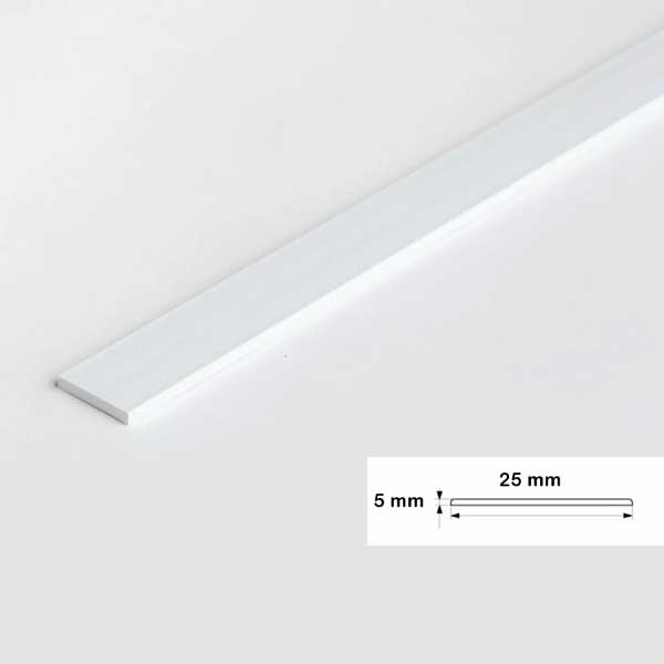 1m Durable PVC Flat Bar in Multiple Sizes