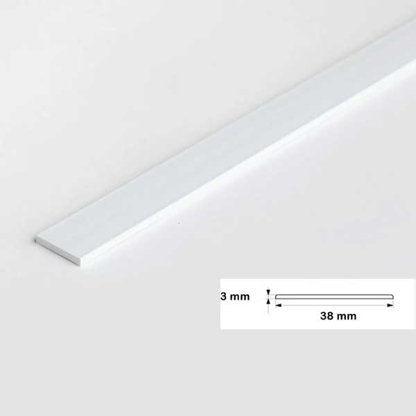 1m Durable PVC Flat Bar in Multiple Sizes