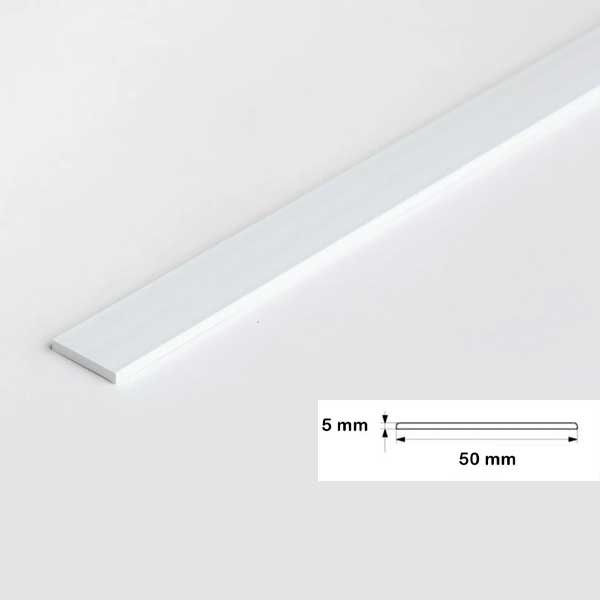 1m Durable PVC Flat Bar in Multiple Sizes
