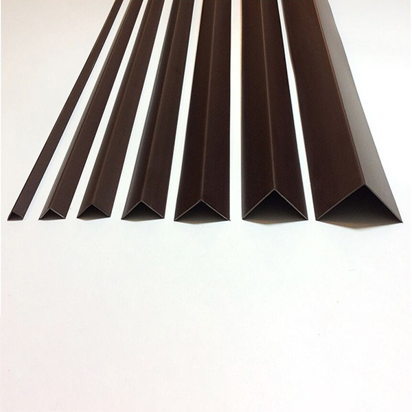 1m Long Brown Plastic PVC Corner 90 Degree Angle Trim