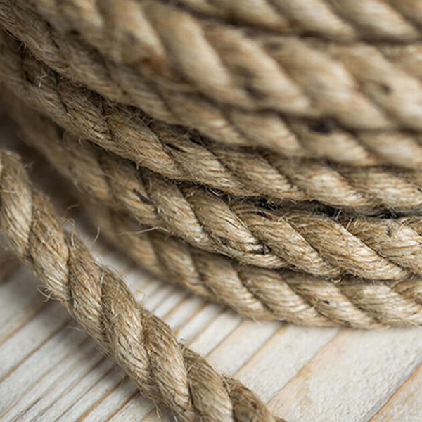 1m Long Strong Twisted  Jute Rope For Decking Cord Garden Sash Camping