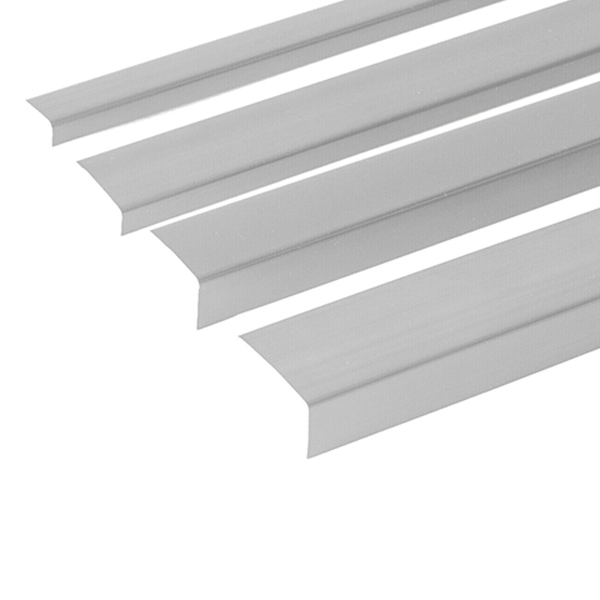 1m Long Unequal Plastic Light Grey PVC Corner 90 Degree Angle Trim