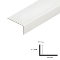 1m Long Unequal White Plastic Pvc Corner 90 Degree Angle Trim