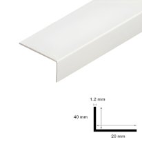 1m Long Unequal White Plastic Pvc Corner 90 Degree Angle Trim