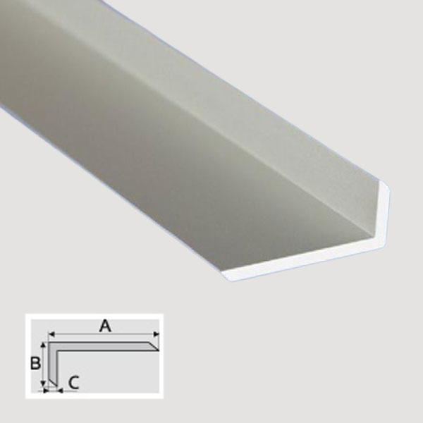 1m Non-Equal Sided Chamfered Angle Bar Aluminum Anodised Flooring Trim
