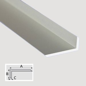 1m Non-Equal Sided Chamfered Angle Bar Aluminum Anodised Flooring Trim