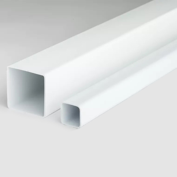 1m Plastic Square Tubes PVC Box Section Pipe for Framing and Spacers
