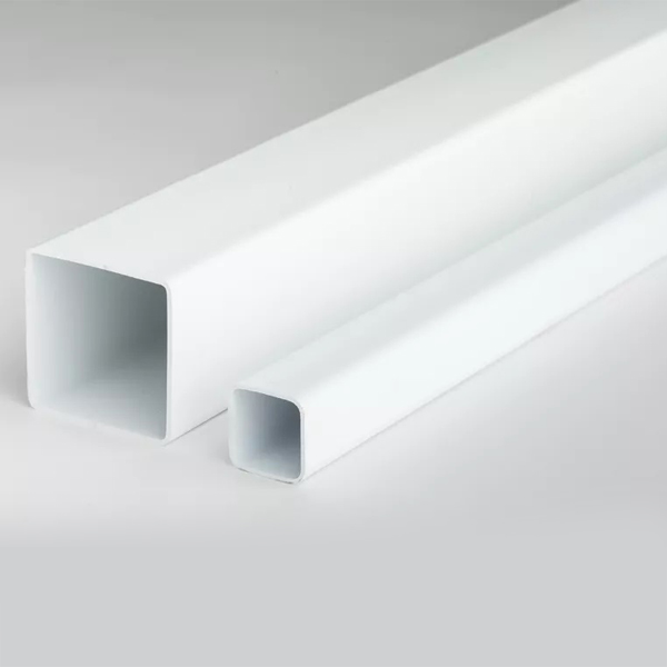 1m Plastic Square Tubes PVC Box Section Pipe for Framing and Spacers