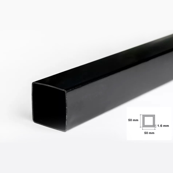 1m Plastic Square Tubes PVC Box Section Pipe for Framing and Spacers