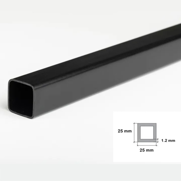 1m Plastic Square Tubes PVC Box Section Pipe for Framing and Spacers