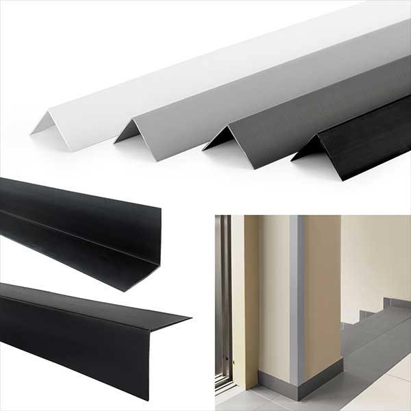 1m PVC Plastic Edge Corner Protective Profile Trim Wall  90 Degree Angle  
