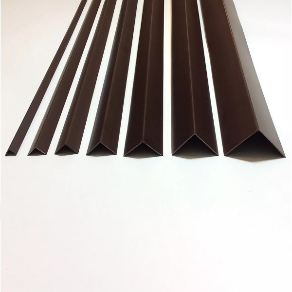 2.5 Meter Brown Plastic 90 Degree PVC Corner Angle Trim 