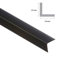 2.5m Long Black Plastic PVC Corner 90 Degree Angle Trim 