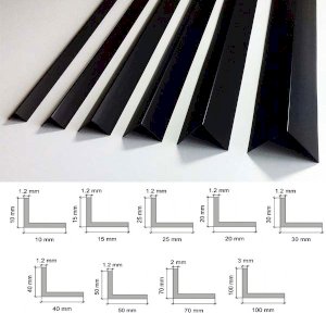 2.5m Long Black Plastic PVC Corner 90 Degree Angle Trim 