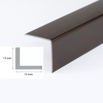 2.5 Meter Brown Plastic 90 Degree PVC Corner Angle Trim 