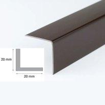 2.5 Meter Brown Plastic 90 Degree PVC Corner Angle Trim 