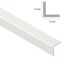 2.5m White Plastic PVC Corner 90 Degree Angle Trim