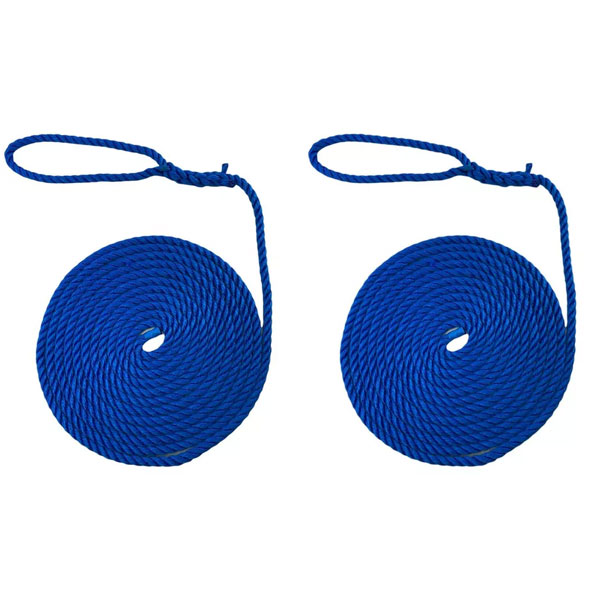 2 Pcs Softline Warps Boat Lines High Strength Mooring Ropes 