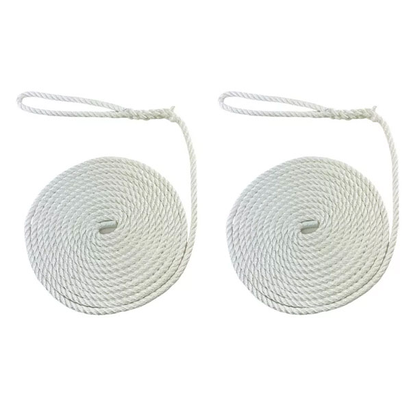 2 Pcs Softline Warps Boat Lines High Strength Mooring Ropes 