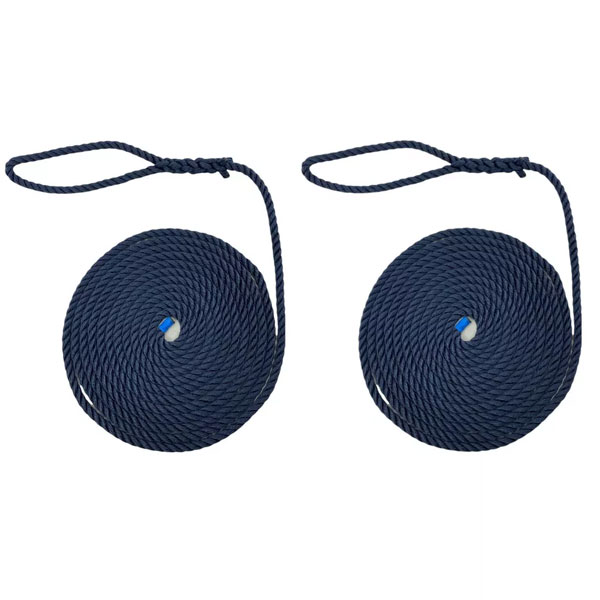 2 Pcs Softline Warps Boat Lines High Strength Mooring Ropes 