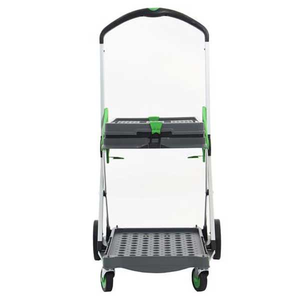 2 Shelf Folding Box Trolley for Storage and Transport