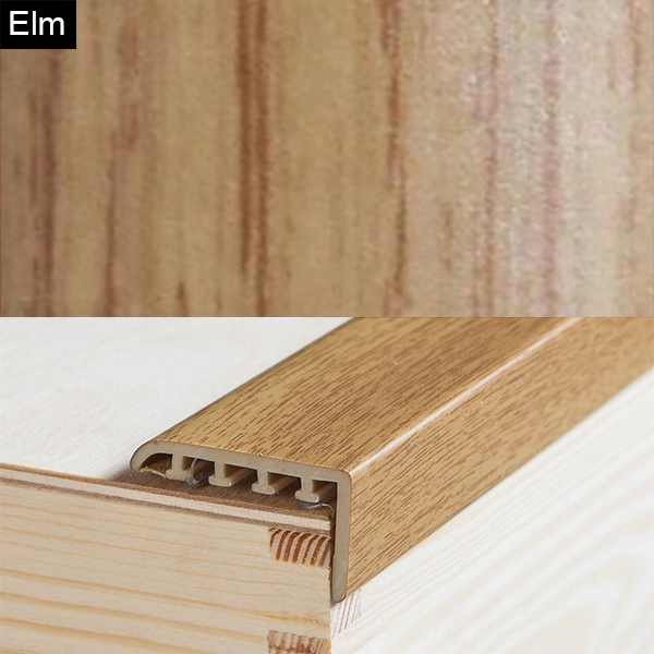 20mm UPVC Wood Effect Stair Edge Nosing Trim