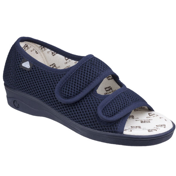 214 Touch Fastening Slipper Wide Fit