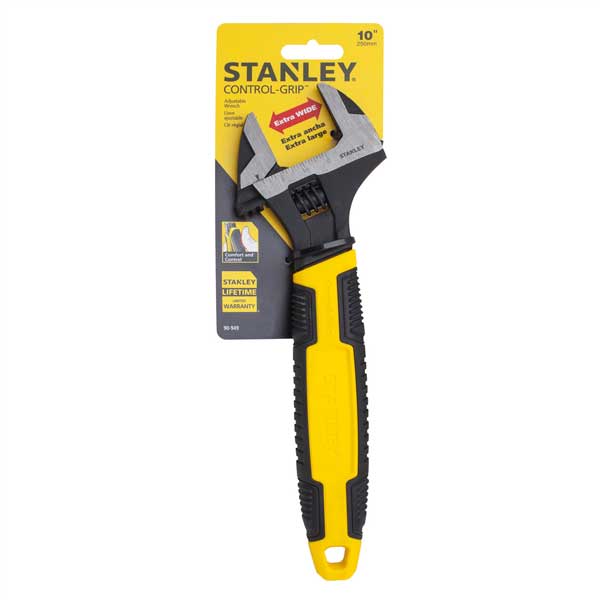 250mm Anti-Corrosion MaxSteel Adjustable Wrench with 35mm Jaw Capacity