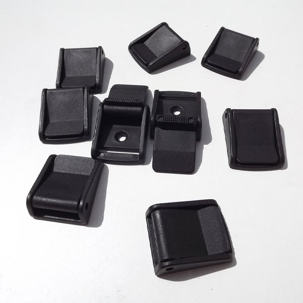 Corrosion Resistant 25mm Plastic Cam Lever Flap Black Buckle