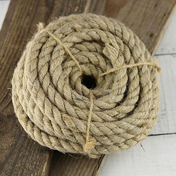 30m Natural Jute Hessian Rope Braided And Twisted Boating Sash Garden Decking