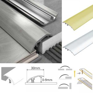 30mm Aluminium Door Threshold Strip 4-in-1 Multi-Purpose Floor Trim 