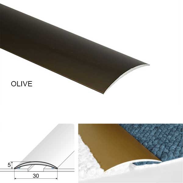 30mm Anodised Aluminium Self Adhesive Door Threshold  floor trim