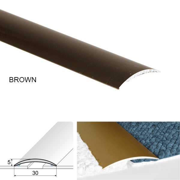 30mm Anodised Aluminium Self Adhesive Door Threshold  floor trim