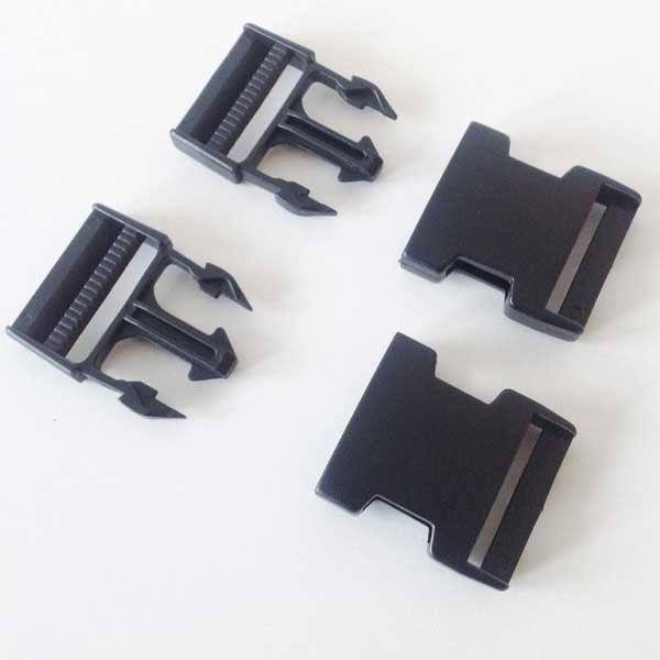 38mm Plastic Side Release Black Durable Buckles RX