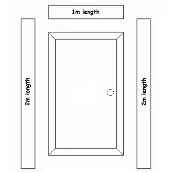 45mm Rounded Edge Plastic Strips Architrave Trim for Door Edge Capping
