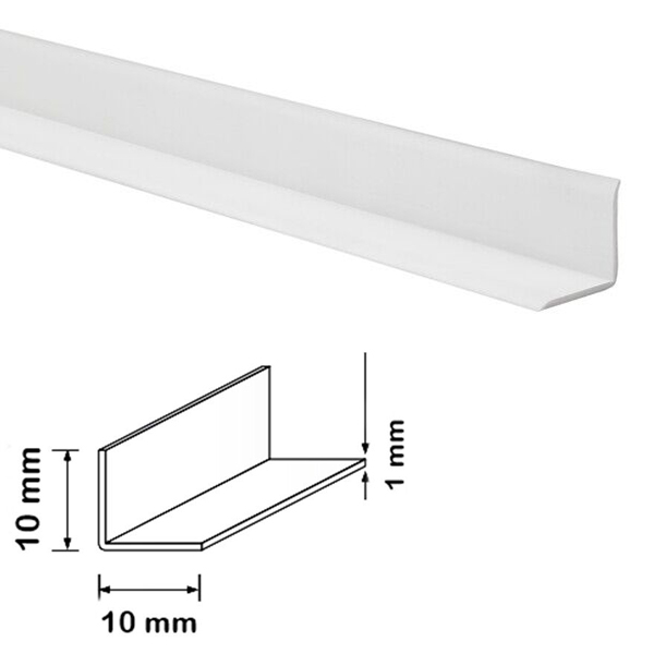 5 Metres Self Adhesive Plastic Pvc Corner 90 Degree Angle Trim Flexible