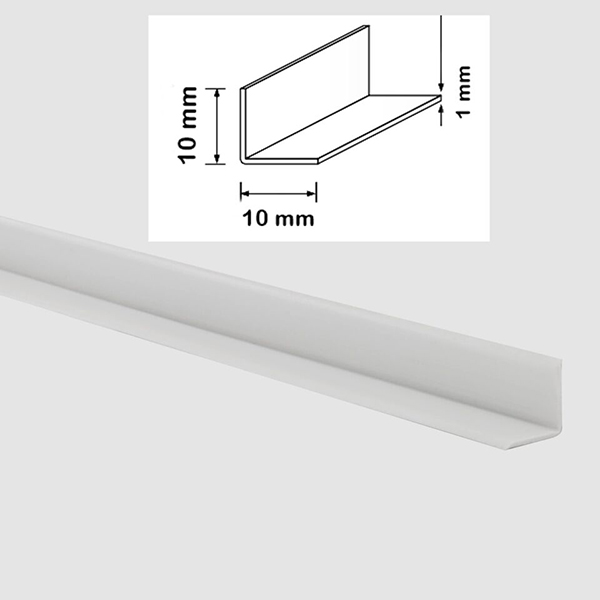 5 Metres Self Adhesive Plastic Pvc Corner 90 Degree Angle Trim Flexible