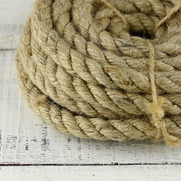 50m Long Strong Twisted Decking Cord  Jute Rope Garden Sash Camping