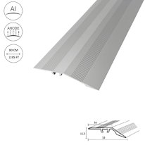 58mm Aluminium Door Bars Threshold Strip Laminate Tiles Ramp Screwfix