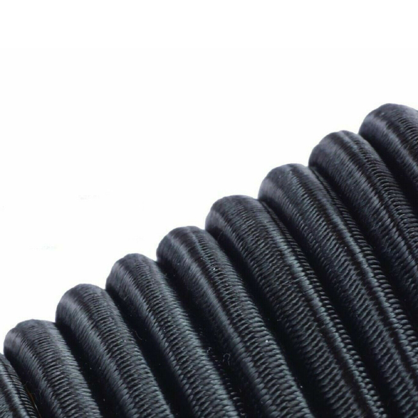 Tie Down Black Elastic Bungee Rope Shock Cord 