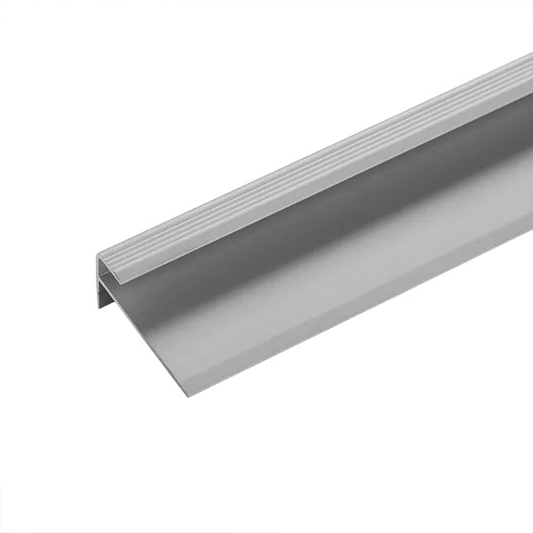 5mm Vinyl Stair Edge Profile – LVT Silver Nosing Strip